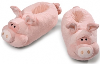 Kuschelige Tier Hausschuhe Schwein