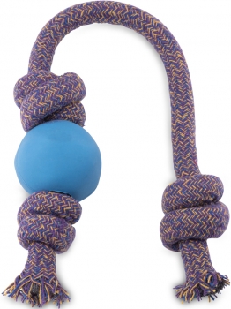 Beco Hunde Wurfspielzeug Ball mit Seil