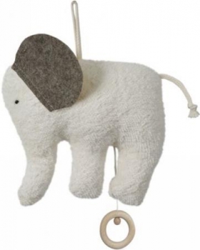 Bio Baby Spieluhr Elefant mit Wollfilz-Ohren