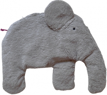 Kirschkern-Wärmetier Elefant grau BIO