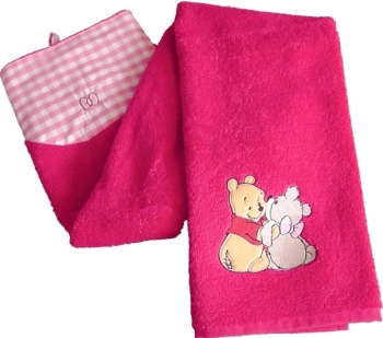 Kinder Handtücher Winnie Puuh pink