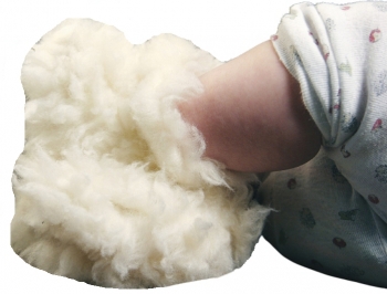 Natur Babyschuhe Wolle Kaschmir | Saling Zottel
