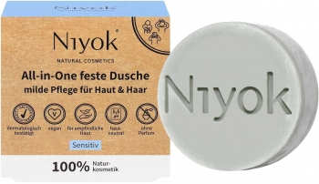 Niyok All-in-one feste Dusche sensitiv 80g