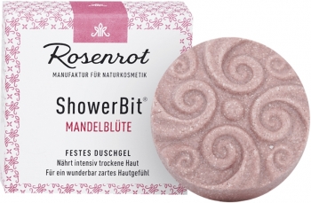 Rosenrot festes Duschgel Mandelblüte 60g