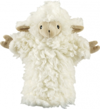 Schaf Handpuppe aus Wolle