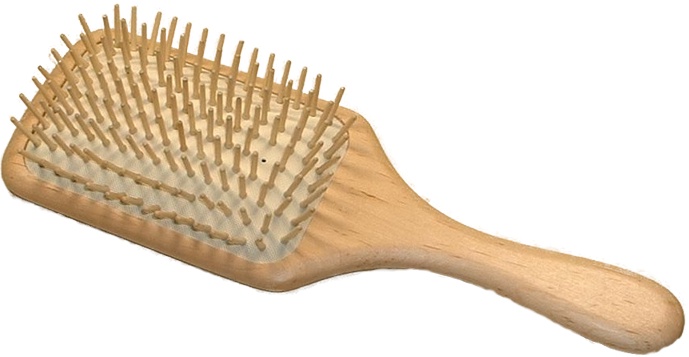 Kostkamm Paddle Brush Holzbürste