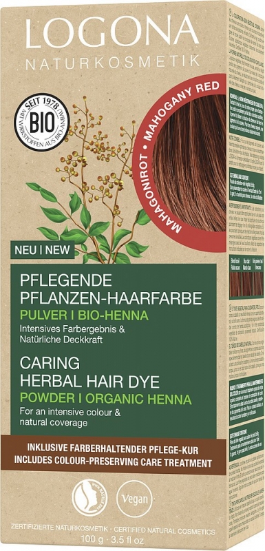 Pflanzen Haarfarbe Pulver Mahagonibraun | BioNaturwelt