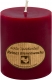 Bienenwachs Stumpenkerze rot 75x65 mm