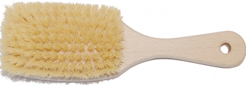 Massagebürste Naturborsten mit kurzen Griff 22cm