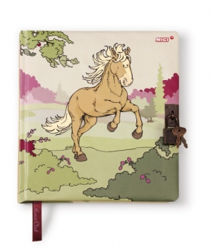 Mädchentagebuch Pferd - beige