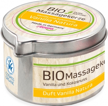 Bio Massagekerze Vanilla Natura 50ml