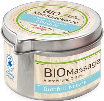 Bio Massagekerze Duftfrei 50ml