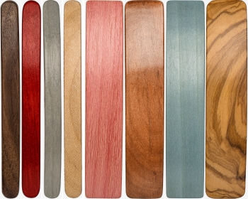 Kostkamm Holz Haarspangen schmal