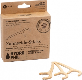 Hydrophil Zahnseide Sticks