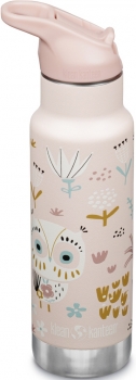 Isolierte Trinkflasche für Kinder Eule 355ml | Flip Sport Cap