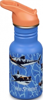 Kindertrinkflasche Edelstahl Haie 355ml | Flip Sport Cap