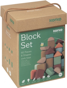 Korkbausteine Set 60 Teile
