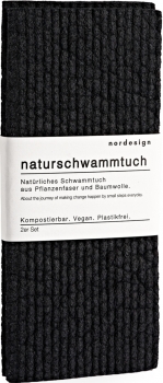 Naturschwammtuch schwarz