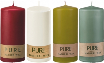 Naturwachs Kerze Pure 130x60mm