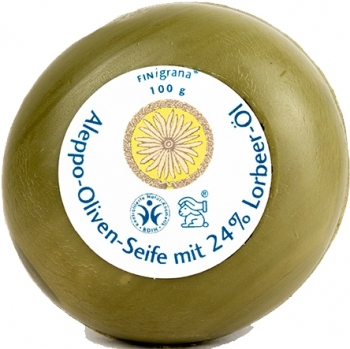 Olivenseife mit 24% Lorbeeröl 100g