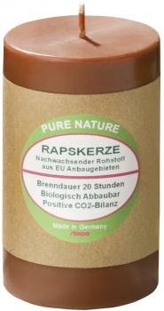 Rapskerze Stumpenkerze 8x5 cm