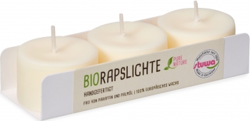 Rapskerzen Teelichter 3er Set