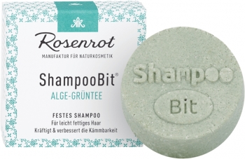 Rosenrot festes Shampoo Alge Grüntee 60g