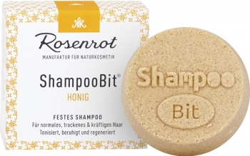 Rosenrot festes Shampoo Honig 60g