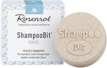 Rosenrot festes Shampoo Kokos 60g