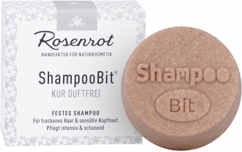 Rosenrot festes Shampoo Kur duftfrei 60g