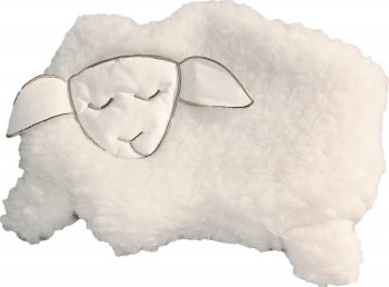 Kirschkernkissen Schaf mit Wollbezug