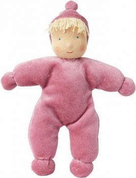 Waldorf Stoffpuppe Lolo rose 21 cm | Waldorfpuppe
