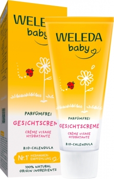 Weleda Baby Gesichtscreme Calendula Parfümfrei 50ml